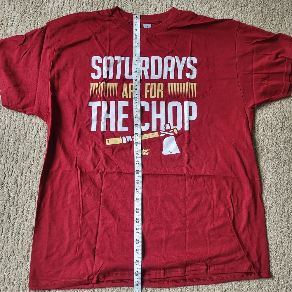 Men’s “Saturdays Are For The Chop” Florida St. Football Fan T-Shirt–Size XL–NWOT - Picture 6 of 7